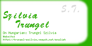 szilvia trungel business card